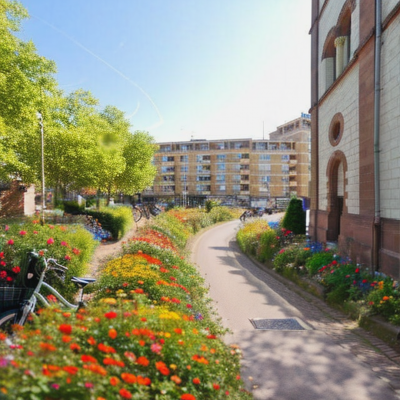 Blick von der Fruchthalle nach Osten (Simulation: dutchcyclinglifestyle.com)