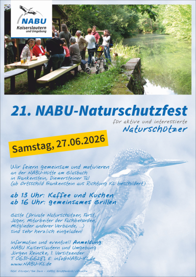 21. NABU-Naturschutzfest am Glasbach bei Frankenstein (Foto: NABU Kaiserslautern)