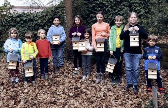 Nistkastenbau in der Volkshochschule Kaiserslautern