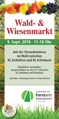 Plakat zum Wald- und Wiesenmarkt 2018
