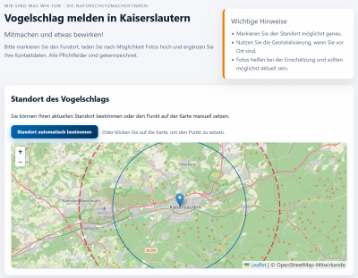 Mitglieder des NABU KL nach einem Einsatz