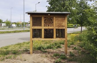 Insektenhotel des NABU Kaiserslautern und Umgebung bei IKEA Kaiserslautern