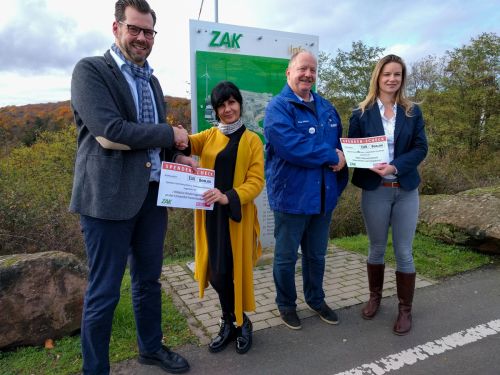 Spendenübergabe der ZAK und der REMEX SüdWest GmbH