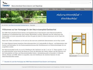Homepage www.Naturwissenspfad.de bis 2019