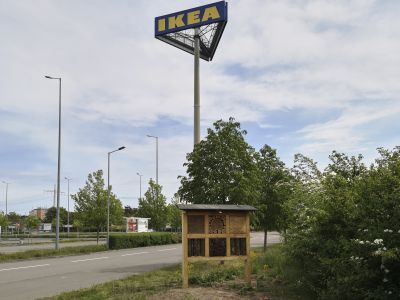 Insektenhotel des NABU Kaiserslautern und Umgebung bei IKEA Kaiserslautern